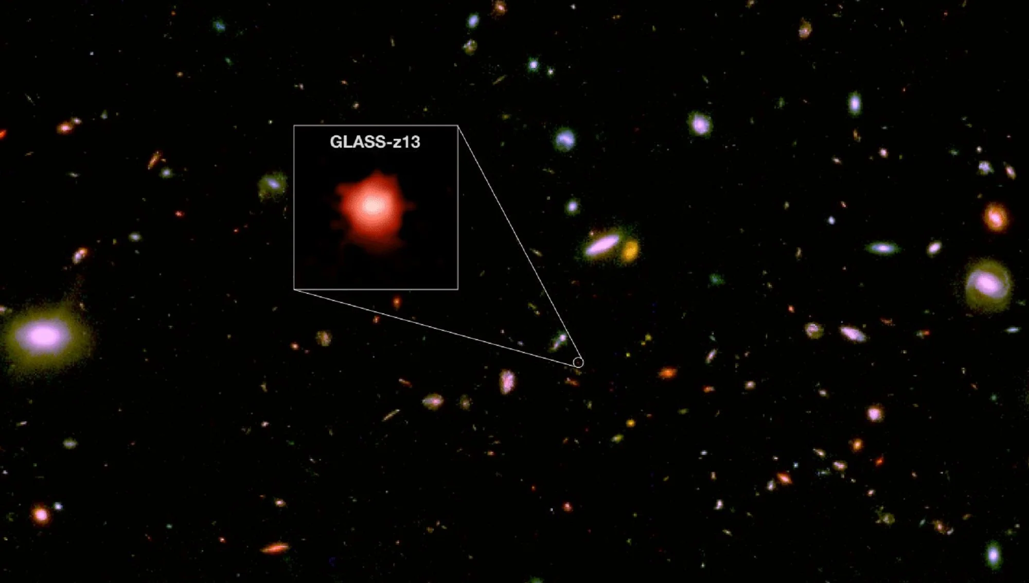 james webb space telescope glass z13 galaxy image
