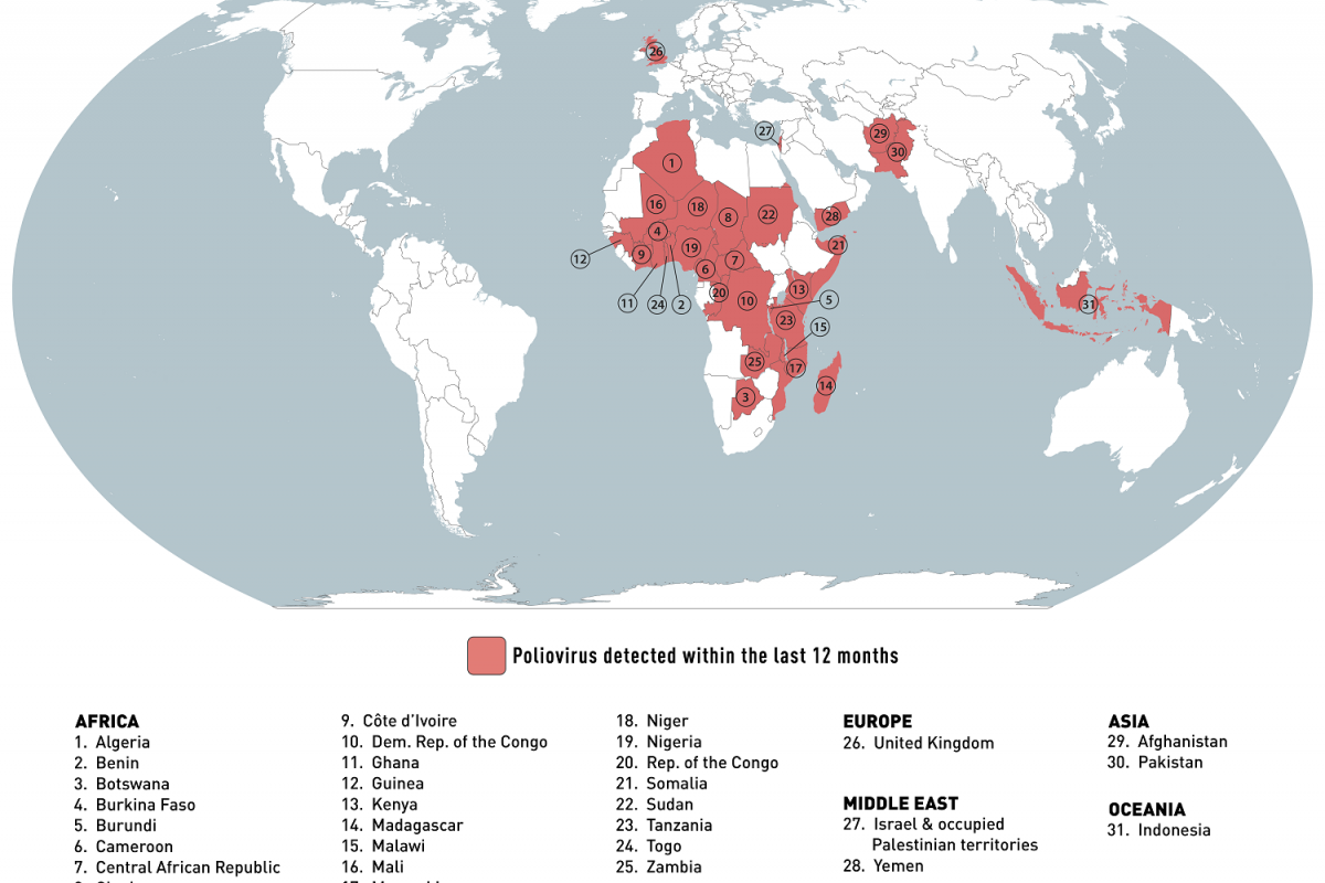 polio global map 25
