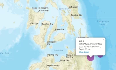 Philippines Struck By Magnitude 7.6 Earthquake