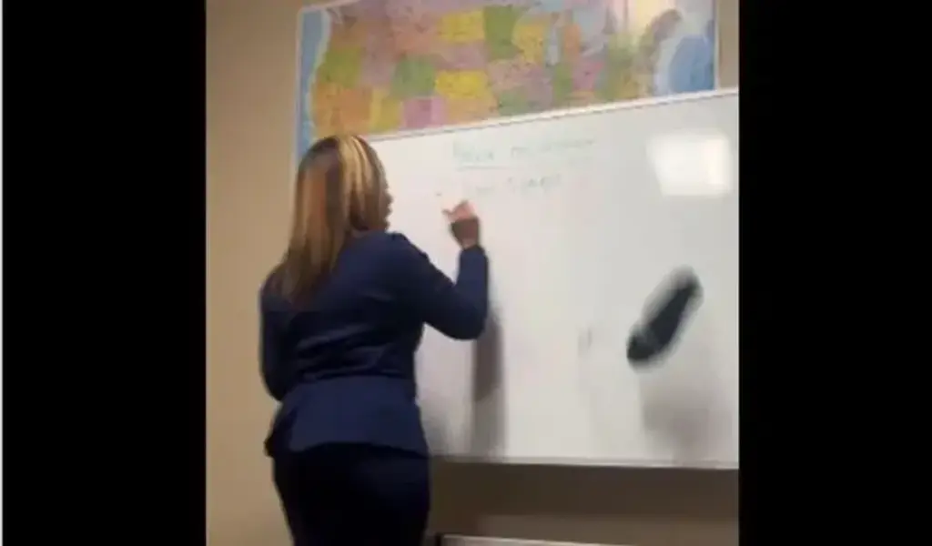 WATCH Student Throws Shoe at Teacher in the Middle Of The Class