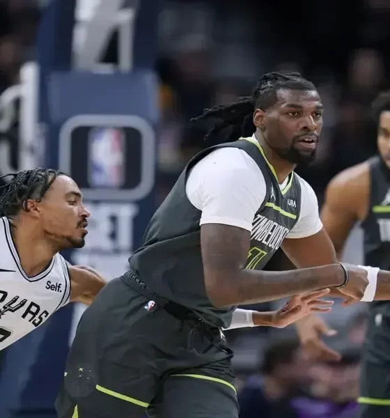 Timberwolves Beat The Spurs 102-94, Thanks To Gobert's Impressive 16 Points And 21 Rebounds.
