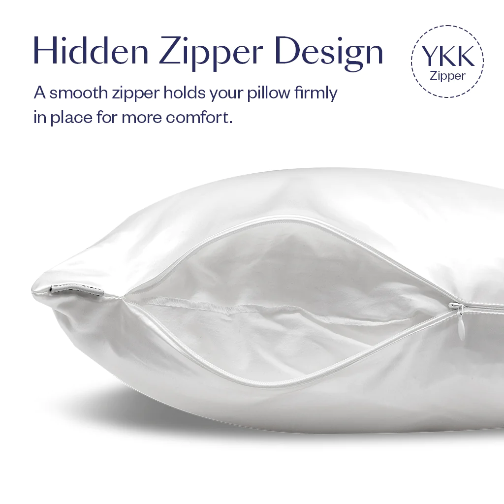 White Queen Zippered Pillowcase