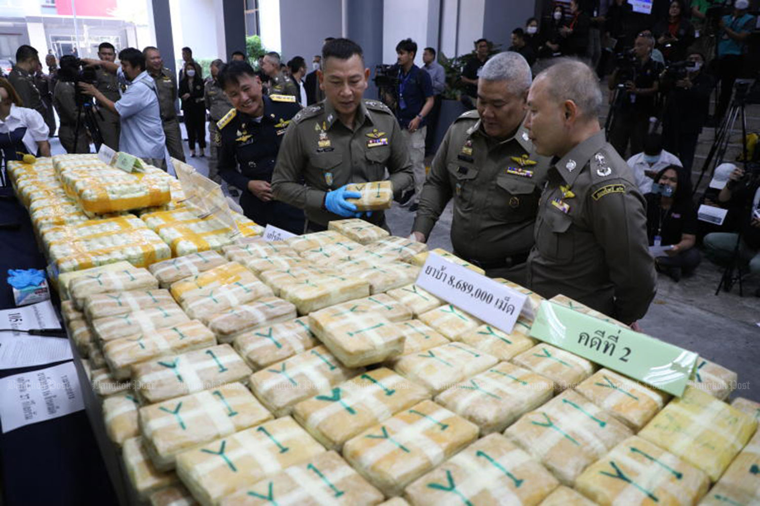 Narcotics Police Seize 27Kg of Heroin, 16 Million Meth Pills in Northern Thailand