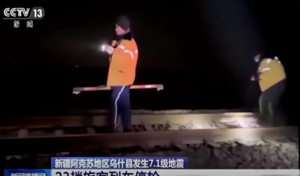 Powerful 7.2 Magnitude Earthquake Hits China's Southern Xinjiang