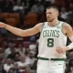 The Celtics' Kristaps Porzingis Sprained His Left Ankle, Leaving The Game