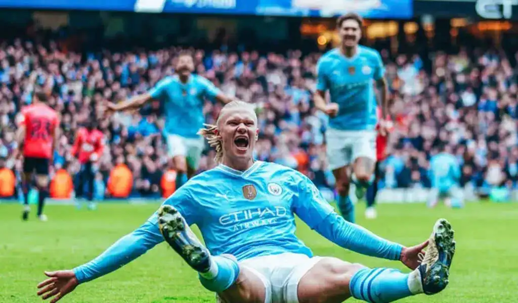 Manchester City Overcome Everton With Haaland's Record
