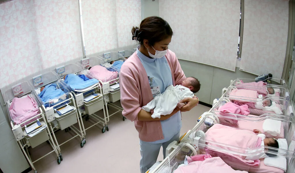 "Japan's Birth Rate Hits Record Low for Eighth Consecutive Year, Government Urges Reversal"
