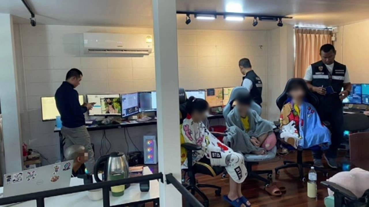 Thailand's Immigration Police Arrest Foreigners for Online Gambling