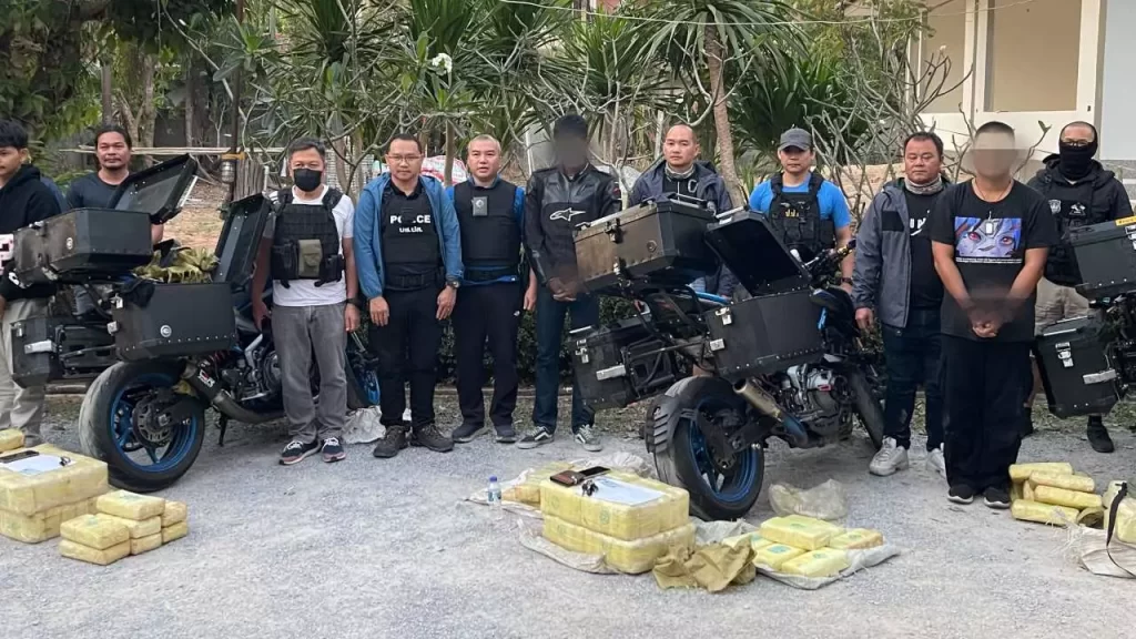Bikers Busted With 1.9 Million Meth Pills at Chiang Rai Resort