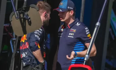 F1 Star Max Verstappen's Car Catches Fire In Poor Weather At The Australian Grand Prix