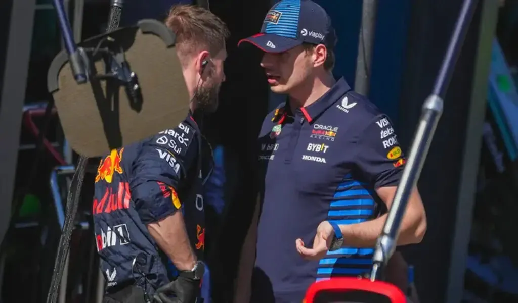 F1 Star Max Verstappen's Car Catches Fire In Poor Weather At The Australian Grand Prix