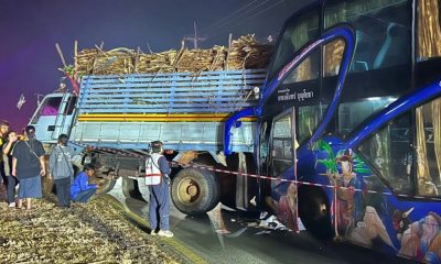 Passenger Bus Crashes Killing Driver