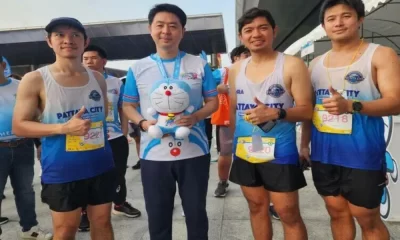 Pattaya Receives Doraemon Doll for 'Doraemon Run 2024 Thailand' Event