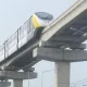 Yellow Line Electric Train Parts Fall in Bangkok