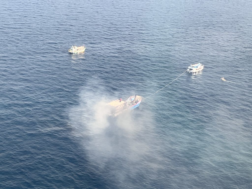 Ferry to Koh Tao catches fire