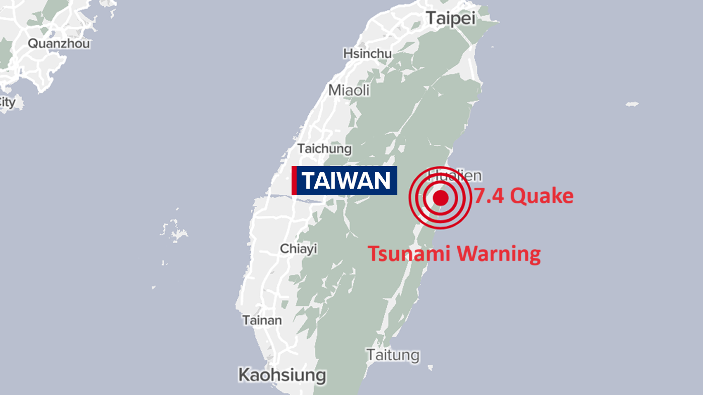 Tsunami Warning Issued After Magnitude 7.4 Earthquake Strikes Taiwan