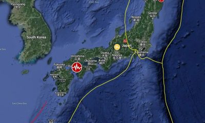 Earthquake Shikoku Island Japan