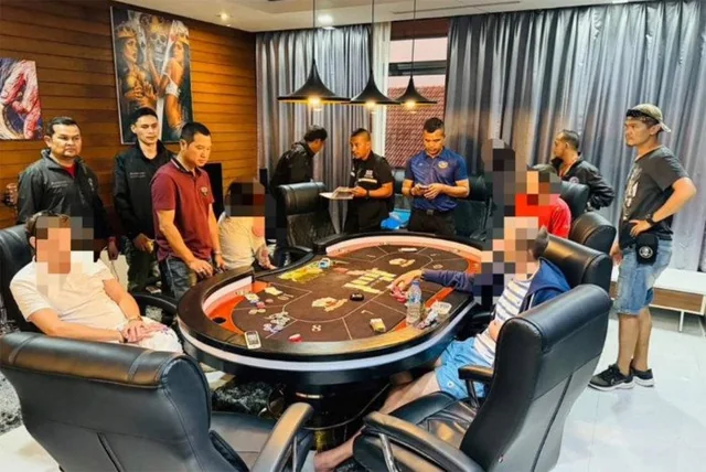 Police inspector busted in gambling den raid