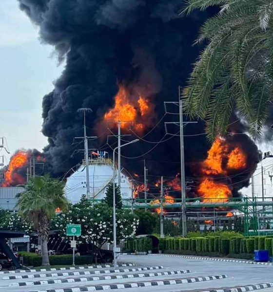 Gas Storage Tank explodes in Rayong Thailand