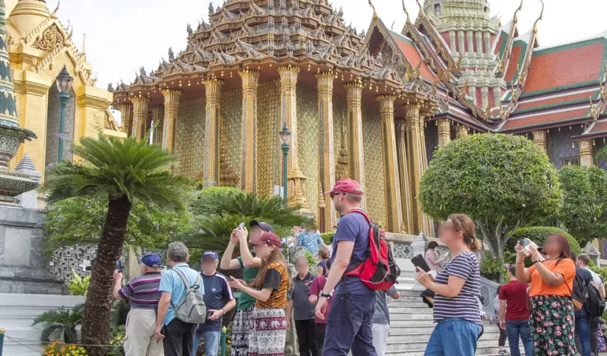 Tourists Bangkok Thailand