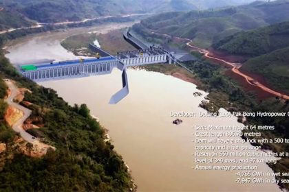 The Save the Mekong River group is concerned about water backing up from the Pak Beng hydropower dam