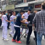 Rescue team perform CPR on the Hong Kong man in Pattaya