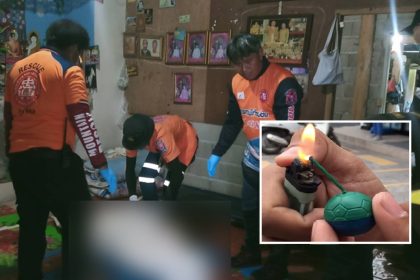 Police in Northern Thailand's Mae Hong Son province have arrested a man after he beat his wife unconscious then exploded a ping pong bomb in her mouth