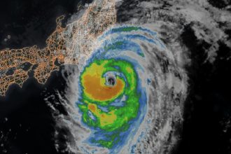 Typhoon Ampil Japan