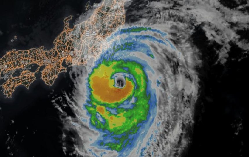 Typhoon Ampil Japan