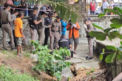 Russian tourist's body is found in a puddle near the Naga statue in front of Karon Beach, Phuket Province on September 3, 2024.