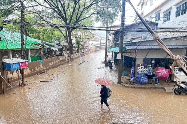 Township of Tachileik, Myanmar Floods