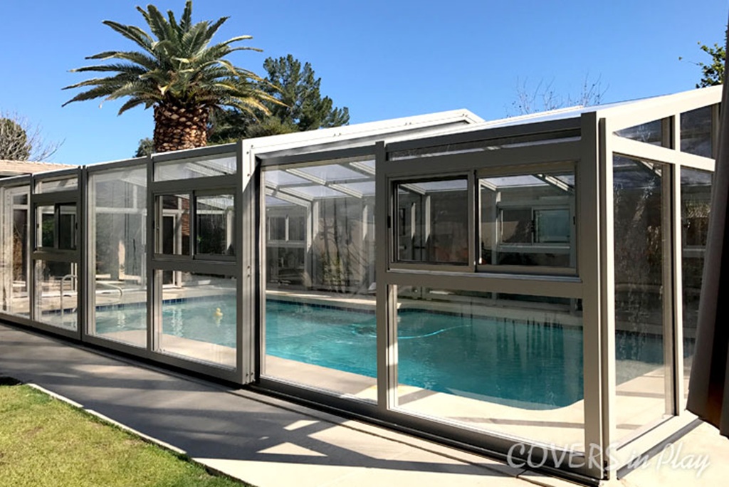 People Enhancing Their Pool Experience with Pool Domes