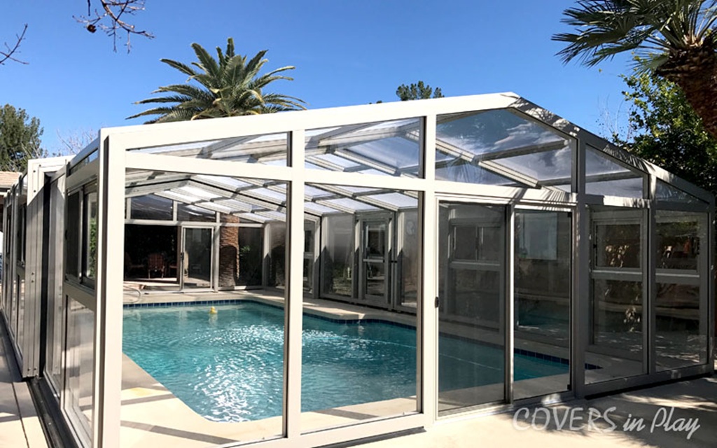 People Enhancing Their Pool Experience with Pool Domes
