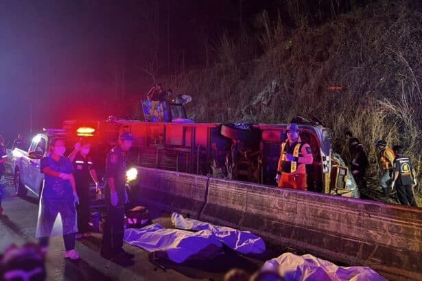 Tour Bus Crash Leaves 18 Dead, 32 Wounded in Central Thailand