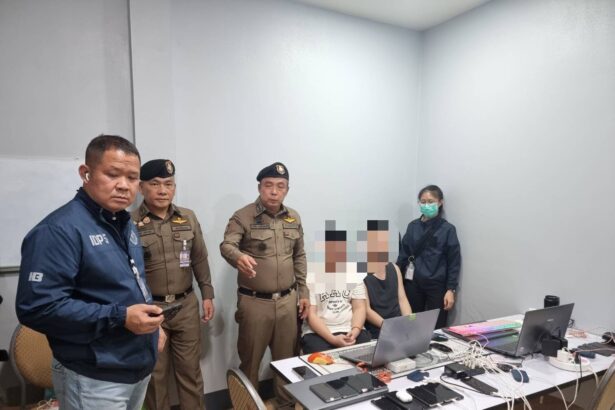 Police Take Down a Chinese Scam Network in Bandu Chiang Rai