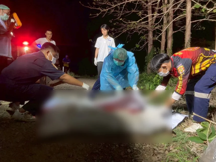 Dead Body Young Woman Found Lying Naked in Chiang Rai Canal