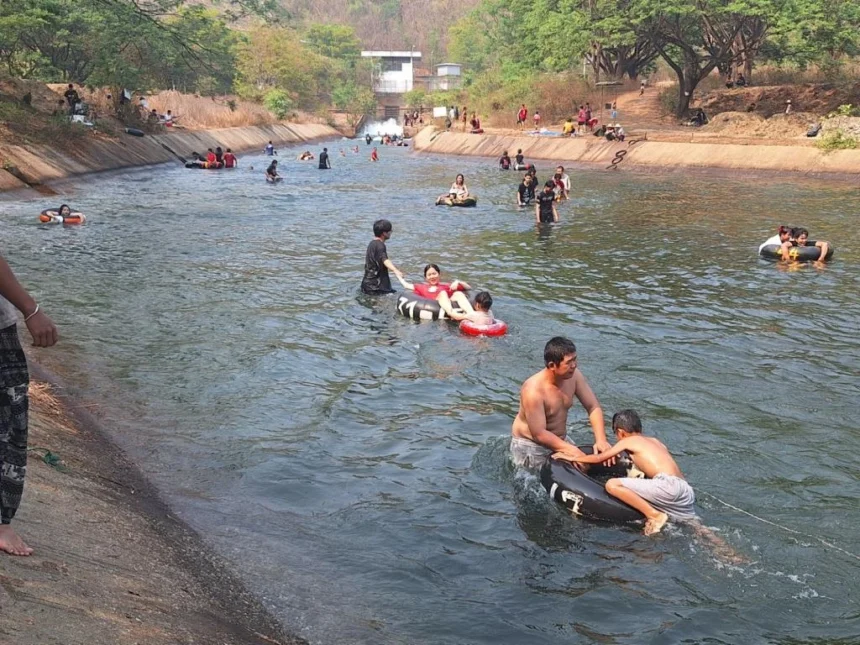 Chiang Mai's Mae Kuang Dam Canal Opened for Songkran Holidaymakers