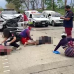 Two Accidents in Lampang Leave Two Dead, Fifteen Injured