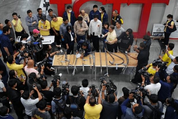 Bangkok, Collapsed Building, Steel Bars