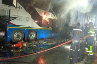 Double-Decker Bus Crash Prachin Buri