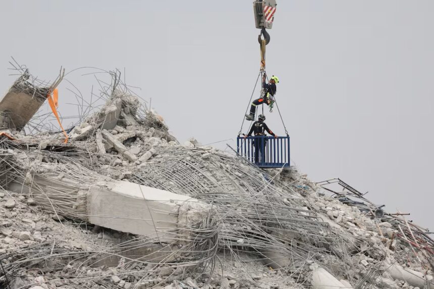 Rebar Collapsed Building Bangkok