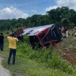 Tour Bus Crashes in Southern Thailand