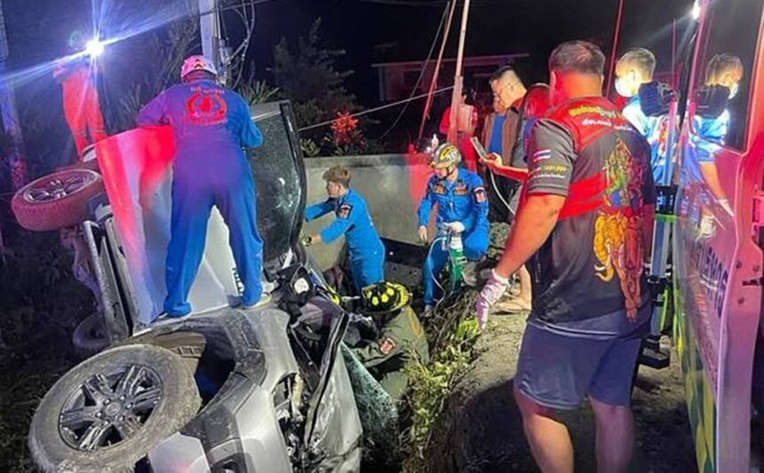 Truck Crashes in Chiang Rai