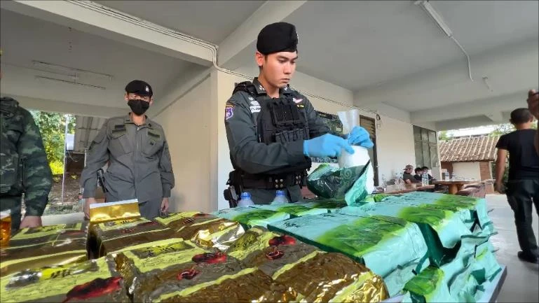 Chiang Rai Police drug seizure