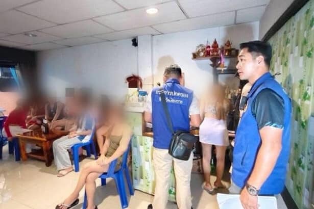 Chiang Rai Massage Shop Busted for Underage Prostituion