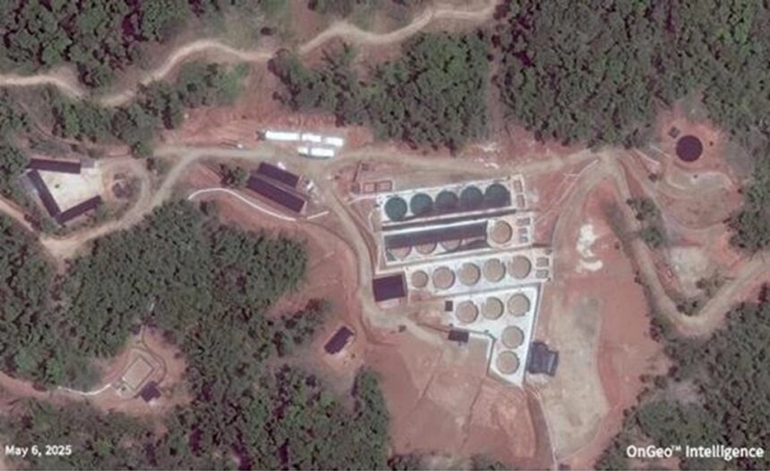 Rare Earth Mining Site in Myanmar