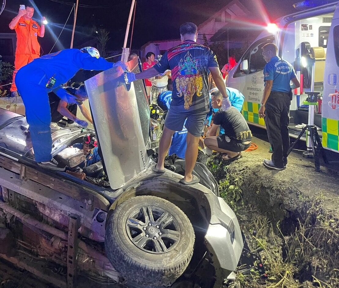Truck Crashes in Chiang Rai