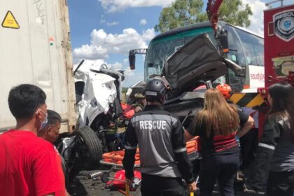 Ten dead, dozens injured in Philippines bus crash