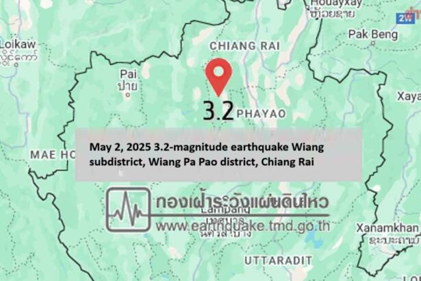 Chiang Rai Struck By 3.2-Magnitude Earthquake