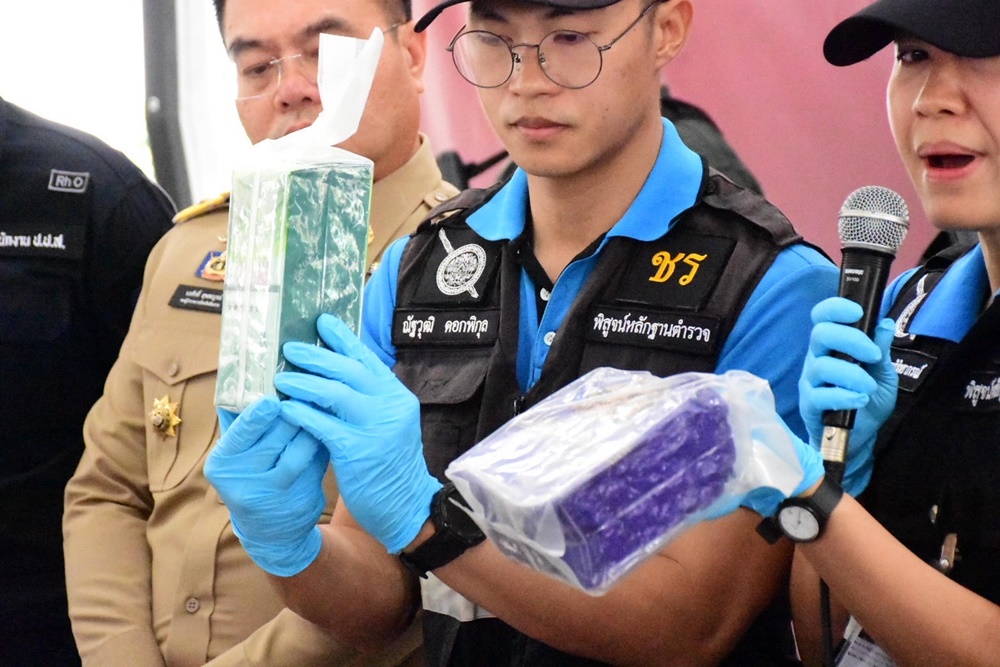 Chiang Rai Police Seize Over a Ton of Drugs